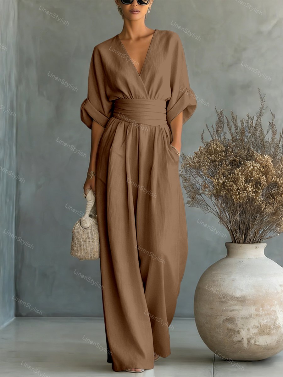 Essentiële jumpsuit met V-halsWrite a Review
