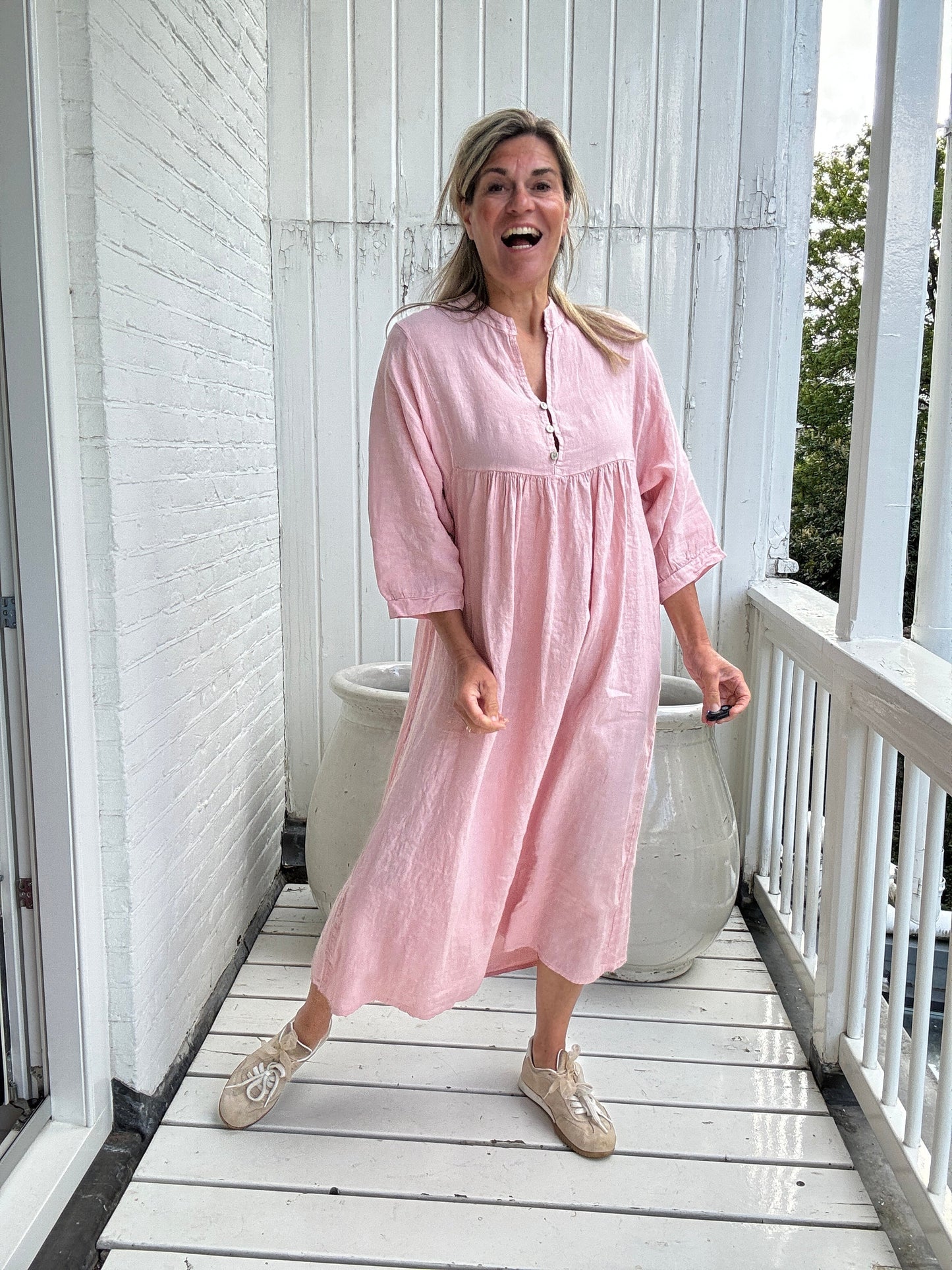 Julia linnen jurk