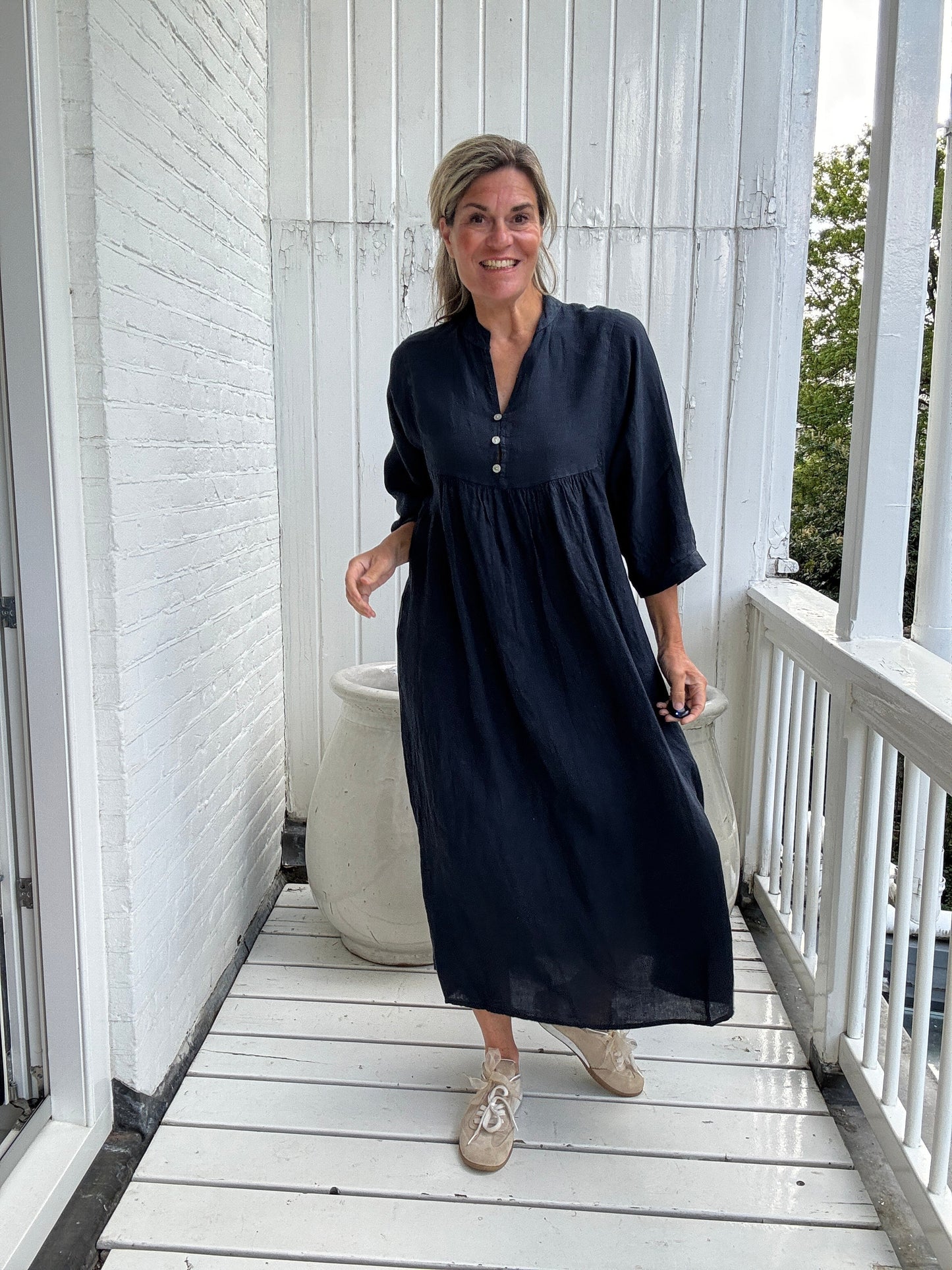 Julia linnen jurk