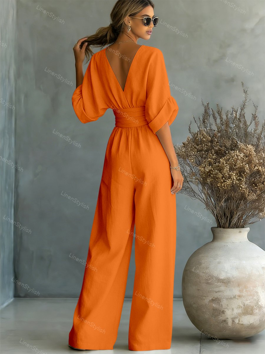 Essentiële jumpsuit met V-halsWrite a Review