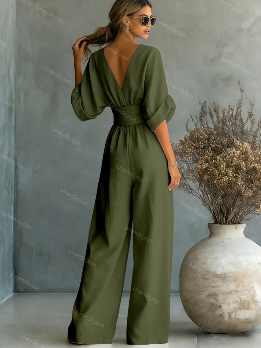 Essentiële jumpsuit met V-halsWrite a Review