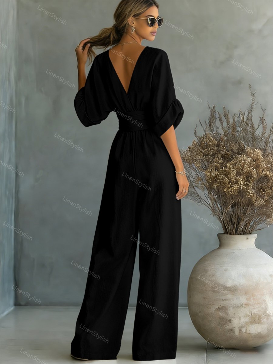 Essentiële jumpsuit met V-halsWrite a Review