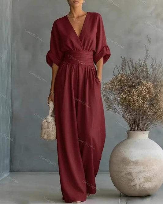 Essentiële jumpsuit met V-halsWrite a Review