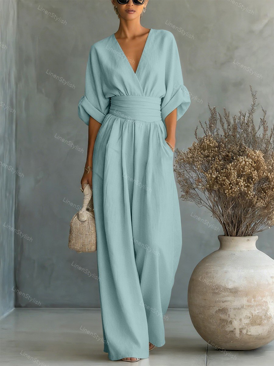 Essentiële jumpsuit met V-halsWrite a Review