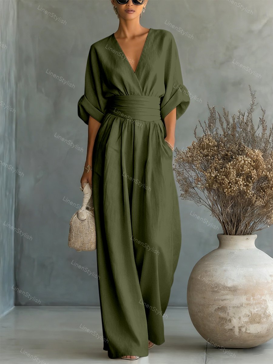 Essentiële jumpsuit met V-halsWrite a Review